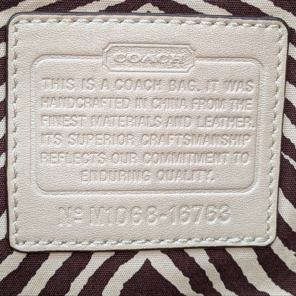 Coach Straw Floral Appliqué Tote Natalie Hampton 16763 Ivory Grey Stud Leather - Picture 16 of 16